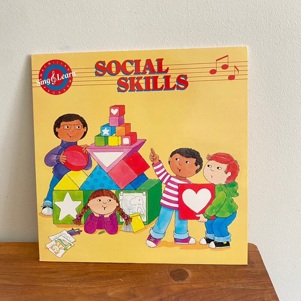 Vintage 1987 Social Skills Sing & Learn Vinyl Record